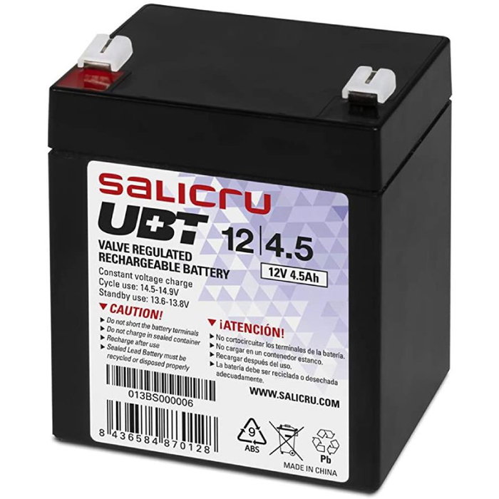Salicru Batería UBT 12V 4,5Ah Salicru Batería UBT 12V 4,5Ah